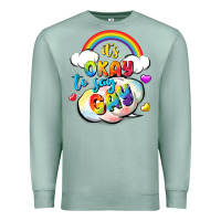 Seafoam its okay to say gay pride Premium Sweatshirt - FaDigitalArtStudio