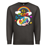 Smoke its okay to say gay pride Premium Sweatshirt - FaDigitalArtStudio