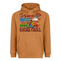 Meerkat I Run On Coffee And Basketball Frappe Heavyweight Hoodie - FaDigitalArtStudio