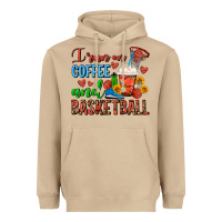 Mushroom I Run On Coffee And Basketball Frappe Heavyweight Hoodie - FaDigitalArtStudio