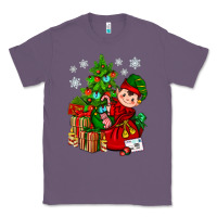 Lavender Santa's Elf Christmas Classic Tee - BundleAndBundleShop