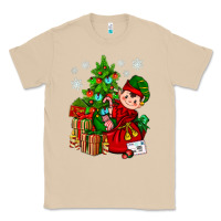 Mushroom Santa's Elf Christmas Classic Tee - BundleAndBundleShop