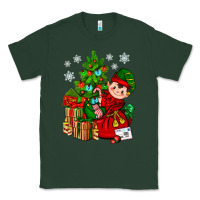 Sports Green Santa's Elf Christmas Classic Tee - BundleAndBundleShop