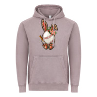 Vintage Zinc Baseball Easter Bunny Vintage Hoodie - BundleAndBundleShop