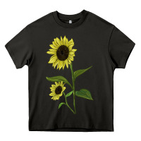 Asphalt Buttercream Sunflower Heavy Core Tee - LillyAllenDesigns