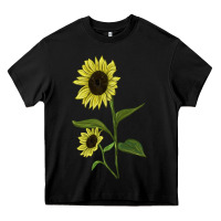 Black Buttercream Sunflower Heavy Core Tee - LillyAllenDesigns