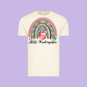 Hello Kindergarten Vintage Tee Designed By Jahusdesignshop