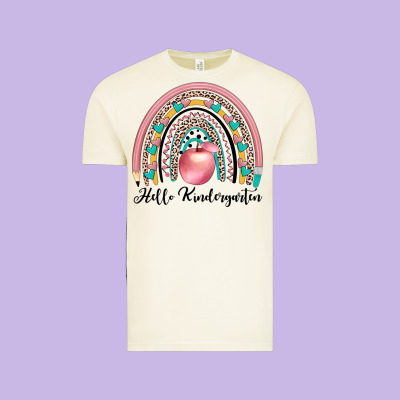 Hello Kindergarten Vintage Tee Designed By Jahusdesignshop
