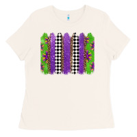 Bone mardi gras brushstrokes Ladies Tee - Jasminsmagicworld