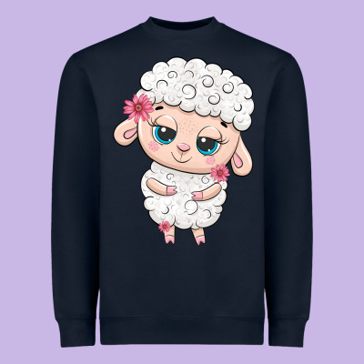 Cute Sheep Heavyweight Sweatshirt Designed By Texasbilliewilder