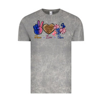 Cloud Rock Peace Love Cheer Vintage Tee - BundleAndBundleShop