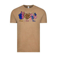 Vintage Coffee Peace Love Cheer Vintage Tee - BundleAndBundleShop