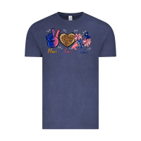 Vintage Denim Peace Love Cheer Vintage Tee - BundleAndBundleShop