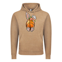 Vintage Coffee Basketball Easter Bunny Vintage Hoodie - BundleAndBundleShop