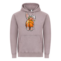 Vintage Zinc Basketball Easter Bunny Vintage Hoodie - BundleAndBundleShop