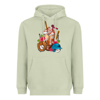 Matcha Baseball Frappe Heavyweight Hoodie - FaDigitalArtStudio