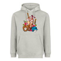 Moon Dust Baseball Frappe Heavyweight Hoodie - FaDigitalArtStudio