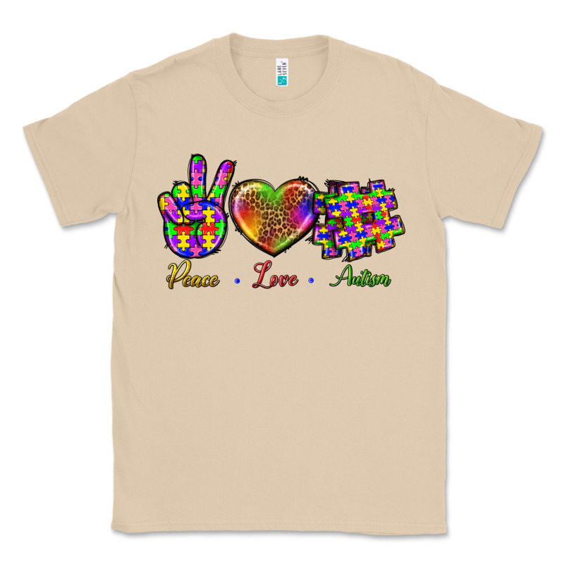 Peace Love Autism Classic Tee by BundleAndBundleShop | Teevron