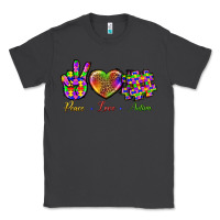 Smoke Peace Love Autism Classic Tee - BundleAndBundleShop