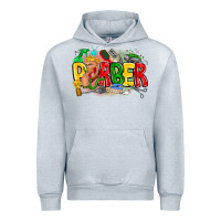 Heather Grey barber Urban Hoodie - CowhideDigitalArt