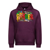Mauve Wine barber Urban Hoodie - CowhideDigitalArt