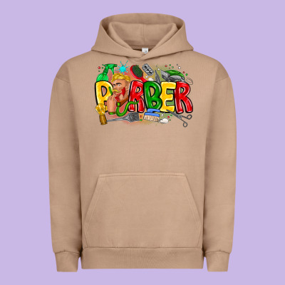 Barber Urban Hoodie Designed By Cowhidedigitalart
