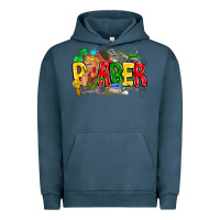 Pigment Midnight Navy barber Urban Hoodie - CowhideDigitalArt