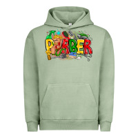 Pigment Oil Green barber Urban Hoodie - CowhideDigitalArt