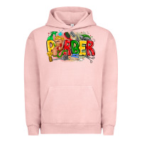 Pigment Salmon barber Urban Hoodie - CowhideDigitalArt