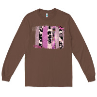 Chestnut Purple Glitter Cowhide Pattern Brushstrokes Long Sleeve Tee - Bettercallsaul