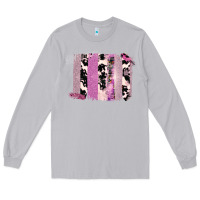 Moon Dust Purple Glitter Cowhide Pattern Brushstrokes Long Sleeve Tee - Bettercallsaul