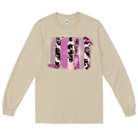 Mushroom Purple Glitter Cowhide Pattern Brushstrokes Long Sleeve Tee - Bettercallsaul