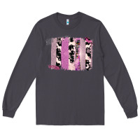 Smoke Purple Glitter Cowhide Pattern Brushstrokes Long Sleeve Tee - Bettercallsaul