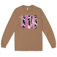 Toasted Coconut Purple Glitter Cowhide Pattern Brushstrokes Long Sleeve Tee - Bettercallsaul