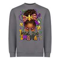 Storm mardi gras mama afro messy bun Heavyweight Sweatshirt - texasbilliewilder