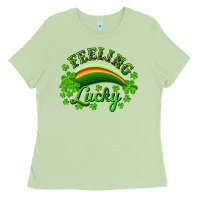Matcha Feeling lucky with rainbow Ladies Tee - RanaPortraitStore