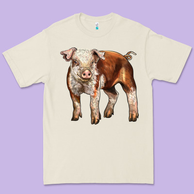 Baby Hereford Pig Premium Tee Designed By Lillyallendesigns