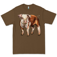 Cacao Baby Hereford Pig Premium Tee - LillyAllenDesigns