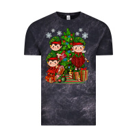 Cloud Black Mimi Elf, Mama Elf, Child Elf Christmas Vintage Tee - BundleAndBundleShop