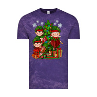 Cloud Purple Mimi Elf, Mama Elf, Child Elf Christmas Vintage Tee - BundleAndBundleShop