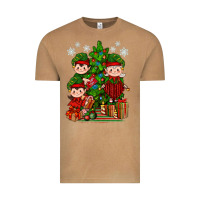 Vintage Camel Mimi Elf, Mama Elf, Child Elf Christmas Vintage Tee - BundleAndBundleShop