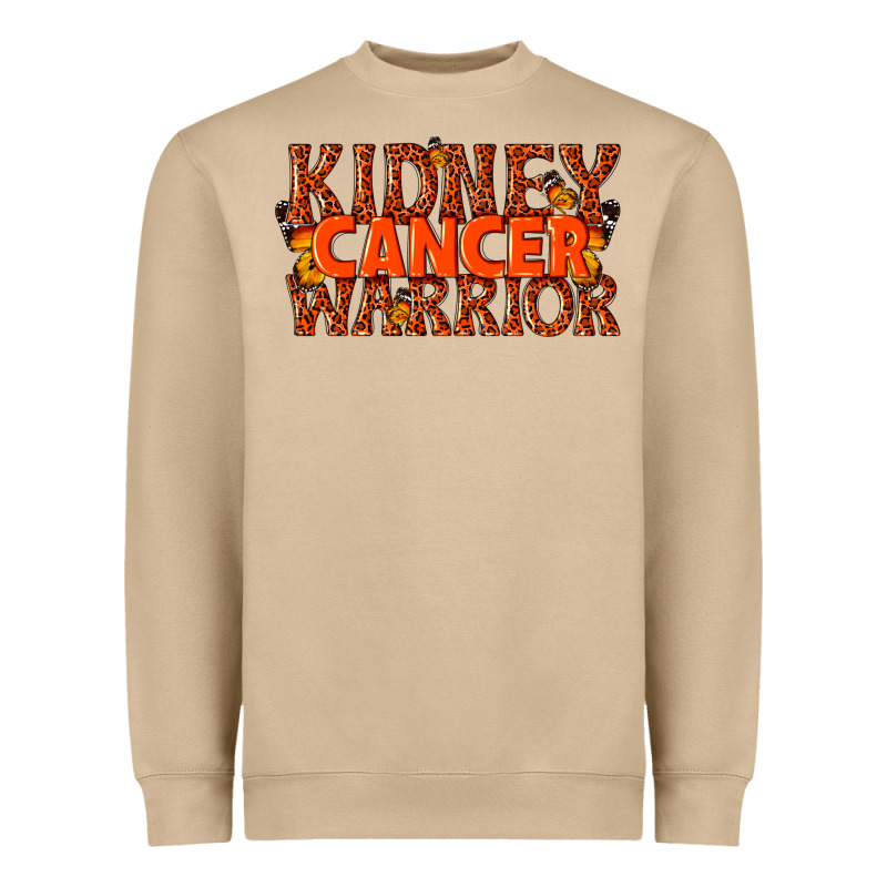 Kidney Cancer Warrior Heavyweight Sweatshirt by texasbilliewilder | Teevron