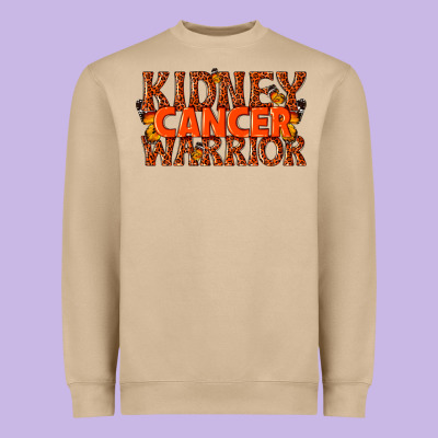 Kidney Cancer Warrior Heavyweight Sweatshirt Designed By Texasbilliewilder
