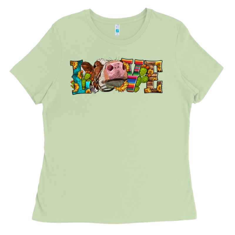 Western Love Simmental Cow Ladies Tee by LillyAllenDesigns | Teevron