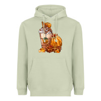 Matcha Pumpkin Spice Coffee Heavyweight Hoodie - FaDigitalArtStudio