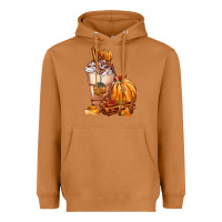Meerkat Pumpkin Spice Coffee Heavyweight Hoodie - FaDigitalArtStudio