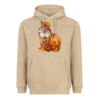 Mushroom Pumpkin Spice Coffee Heavyweight Hoodie - FaDigitalArtStudio