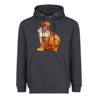 Smoke Pumpkin Spice Coffee Heavyweight Hoodie - FaDigitalArtStudio