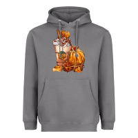Storm Pumpkin Spice Coffee Heavyweight Hoodie - FaDigitalArtStudio