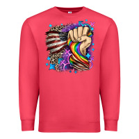 Cardinal LGBTQ+ and American flag Premium Sweatshirt - FaDigitalArtStudio